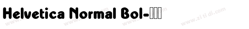 Helvetica Normal Bol字体转换